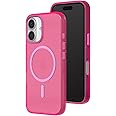 RhinoShield JellyTint Transparent Protective Case Compatible with MagSafe for [iPhone 16 Plus] | Superior Magnetic Force, Exceeds Military Drop Standards, Scratch Resistant, Shockproof - Fancy Pink
