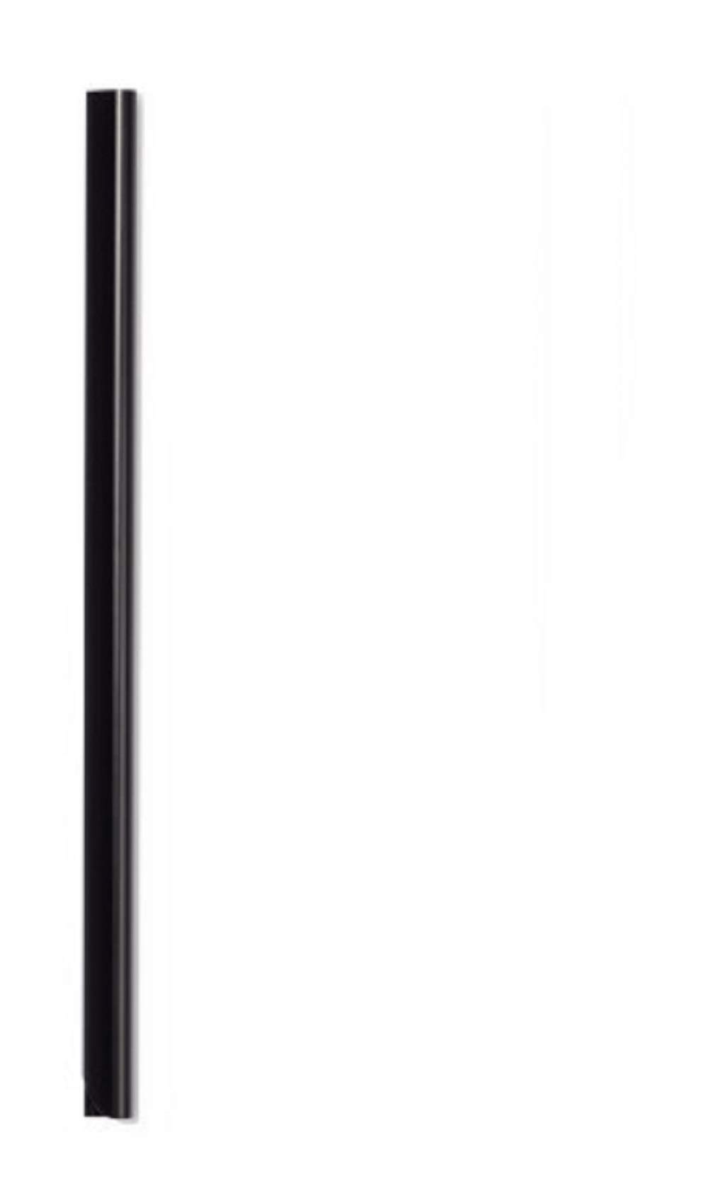 Durable A4 Spine Bar 6mm Black - Pack of 50 - Quick and Easy Binding for Unpunched Documents - Holds Up to 60 A4 Sheets