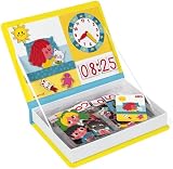 Janod MagnetiBook Learning to Tell the Time Educational Game 75 magnets view 2