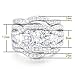 ZHENYUL Women's Gorgeous Wedding Ring 3 Piece Sets Engagement Bridal Band 18K White Gold Plated Cubic Zirconia