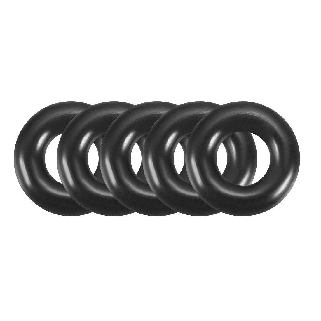 Sourcingmap Nitrile Rubber O-Rings, 5.5mm OD 2.5mm ID 1.5mm Width, Metric Nitrile Rubber Sealing Gasket, Pack of 100