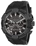 Invicta Men's Star Wars Stainless Steel Quartz Watch with Silicone Strap, Black, 32 (Model: 26268)