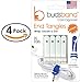 Budsband - Earbuds Holder, Headphone Organizer, Earbuds Wrap, Earphone Keeper, Cable Winder Manager (4-Pack White) Made in USA