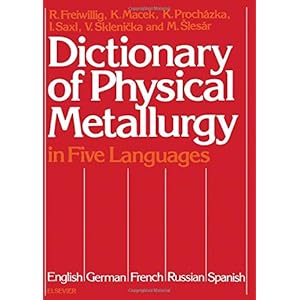Dictionary of Physical Metallurgy: In English, German, French, Russian and Spanish
