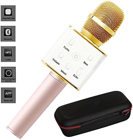 Outeam Karaoke Microphone - the Best Wireless Karaoke Machine with 2 Microphones Bluetooth for Home KTV,Outdoor Camping,Bonfire Party
