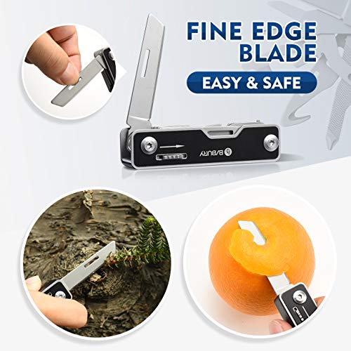 Pocket Knife, Mini EDC Multitool, 10in1 420 Stainless Steel