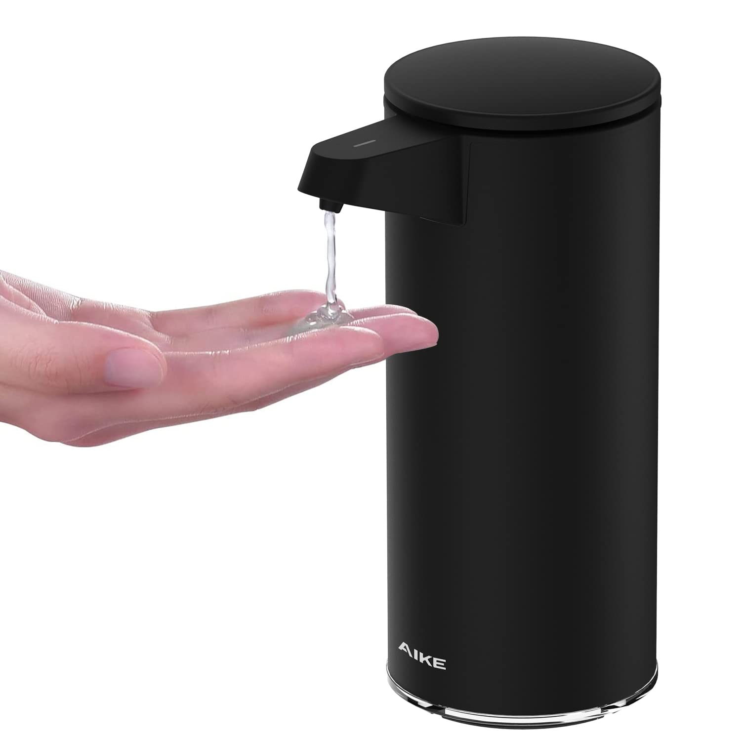 AIKE AK1333 280ml Automatic Soap Dispenser USB-C Rechargeable, Stainless Steel Soap Dispenser, Touchless Hand Soap Dispenser Liquid for Bathroom and Kitchen