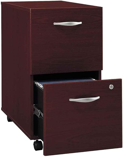 Amazon Com Bush Business Furniture File Cabinet In Mahogany Series C Home Kitchen