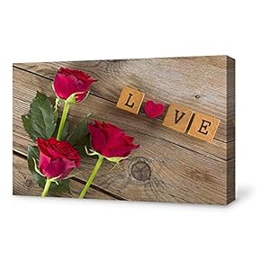 Canvas Prints Home Artwork Decoration Love Canvas Wall Art for Living Room, Bedroom - 12x18 inches