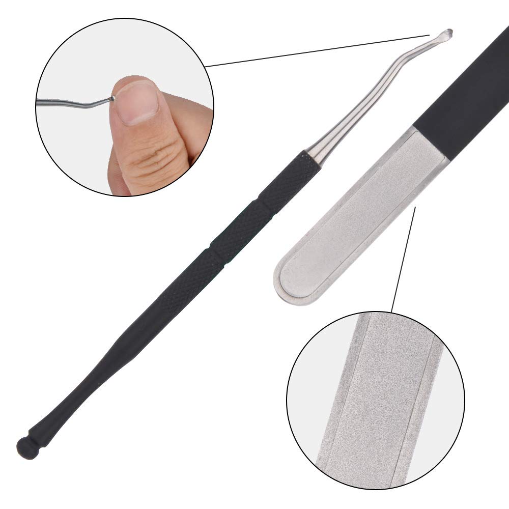 HYCKee Precision Nail Clippers Pedicure Tools Toenail Clippers for Thick Nails or Ingrown Toenails Black Box