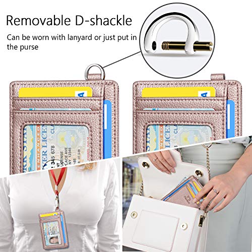 FurArt Slim Minimalist Wallet, Front Pocket Wallets, RFID Blocking, Credit Card Holder with Disassembly D-Shackle