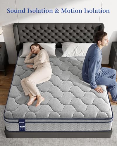 TVVTO Single Mattress 3FT, 26CM Memory Foam & 7 Zone Orthopedic Pocket Sprungs, Medium Firm Breathable Bed Mattress for Back Pain Relief & Motion Isolation(90x190x26cm)