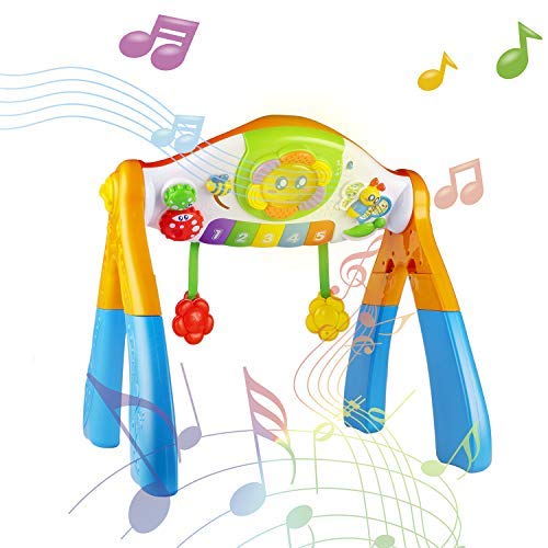 Happkid Musical Learning Table 3 in 1 Early Musical Education Toy, Transformed Music Learning Activity Center for Babies Toddlers from 12 Months