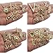 100g (about 86pcs) Craft Supplies Mixed Antique Gold Charms Pendants For Jewelry Findings Making Accessory For DIY Bracelet Necklace (M249)