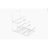 Acrylic Wallet Display Stand Holder Acrylic Jewelry Display Riser Shelf Showcase Fixtures (3-tier)
