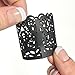 Votive Candle Holders - Flameless Tea Light Votive Wraps - 48 Black Colored Laser Cut Decorative Wraps Flickering LED Battery Tealight Candles (not Included) - Frux Home and Yard