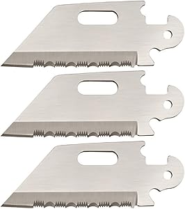 Cold Steel 40AP3C Click N Cut Replacement Blades 3 pcs Utility Serr, One Size