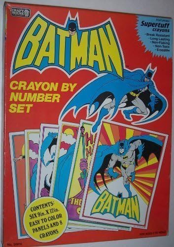 Craft House Crayon By Number Set DC Batman Collectors Edition