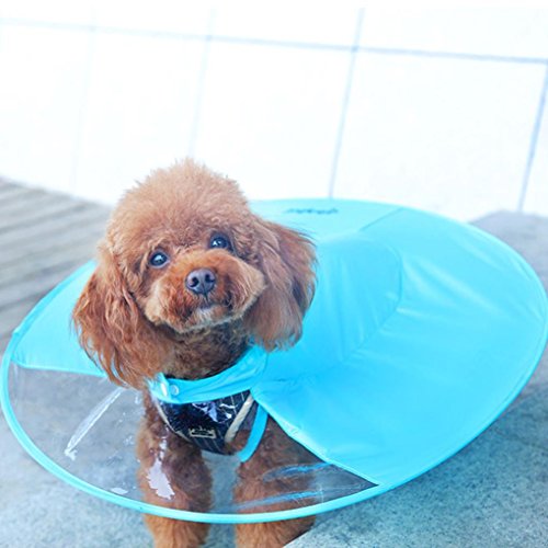 Dog Umbrella Hat Cute Dog Raincoat Waterproof Cloak Umbrella Hat