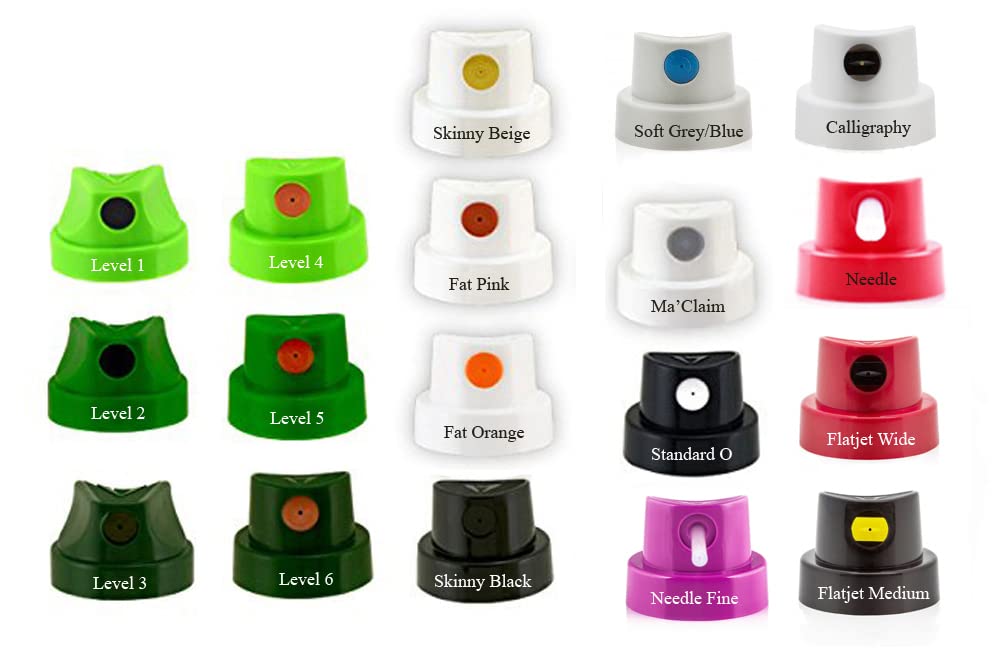 Hyatt's Master Cap Set | Spray Paint Caps