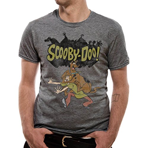 Scooby Doo Official Men's and Shaggy Spooky Printed Character T-Shirt - Crew