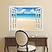 wall26 Removable Wall Sticker/Wall Mural - Beach and Tropical Sea | Creative Window View Wall Decor - 36