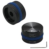 Szliyands 2pcs black aluminum alloy + blue rubber