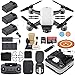 DJI Spark Drone Quadcopter Fly More Combo (Alpine White) with Portable Charging Station, 3 Batteries, Remote Controller, Charger, Charging Hub, Shoulder Bag, Bundle Kit with Must Have Accessories