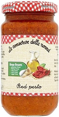 Le Conserve della NonnaDairy & Gluten Free Red Pesto 185g - Pack of 6