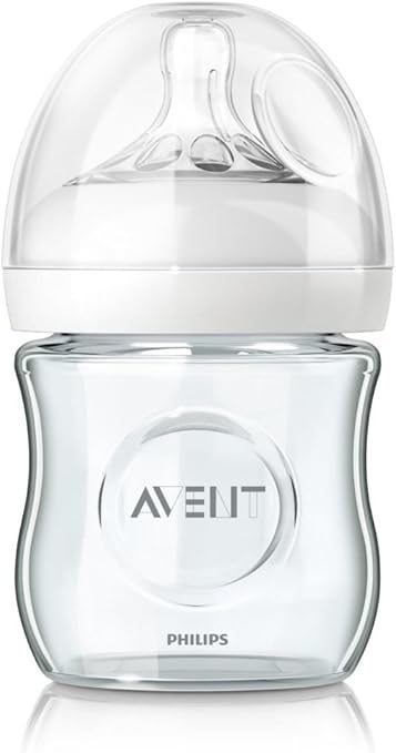 avent natural 240ml glass feeding bottle