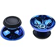 Chrome 3D Analog Joystick Stick Cap Thumbsticks Caps Mushroom Cap Head Rocker Replacement for PS5 PlayStation 5 (Blue)
