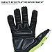 Youngstown Gloves Cut Resistant Titan XT Vibration & Impact Dampening Work Gloves For Men - Kevlar Lined, Puncture Resistant- Lime Green, X-Large