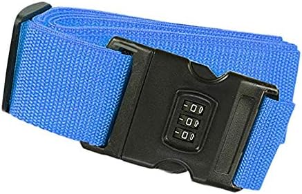Alait Baggage belt Adjustable Cross Travel Luggage Strap Suitcase Straps(with a Lock)