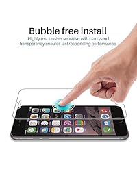 [3 Pack] L K Screen Protector for iPhone 6   iPhone 6S, [Frame-Installation] Tempered-Glass 9H Hardness, Lifetime Replacement Warranty