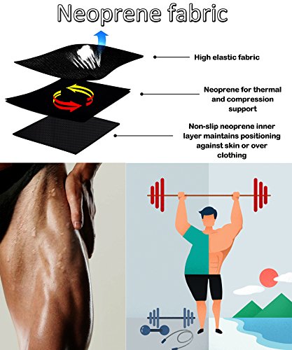 image for Junlan Mens Neoprene Exercise Shorts Sauna, Suit Shaper Yoga Workout C