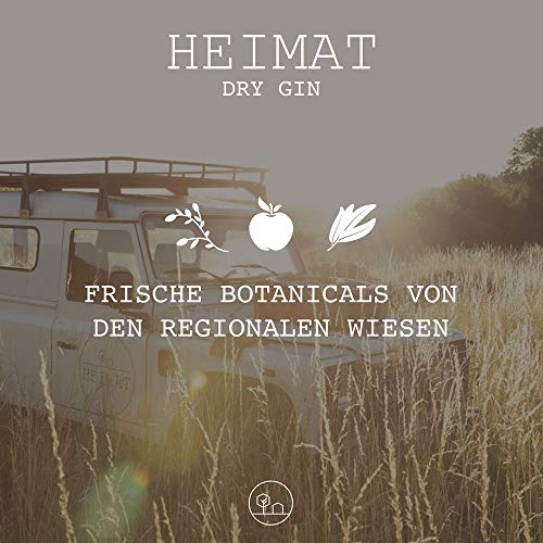 HEIMAT Dry Gin 43% - 18 mediterranen Botanicals wie Apfel, Salbei, Thymian, Lavendel, Ingwer - Exklusiver Gin aus Deutschland - prämiert Gin World Spirit Awards 2022 (500ml) – Bild 5