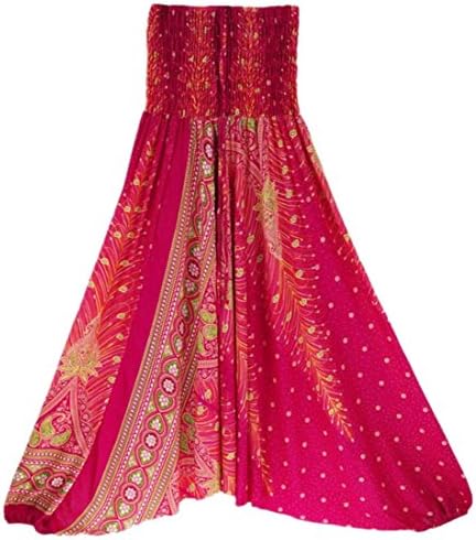 WSPLYSPJY Women's Aladdin Genie 2 in 1 Harem Pants Jumpsuit