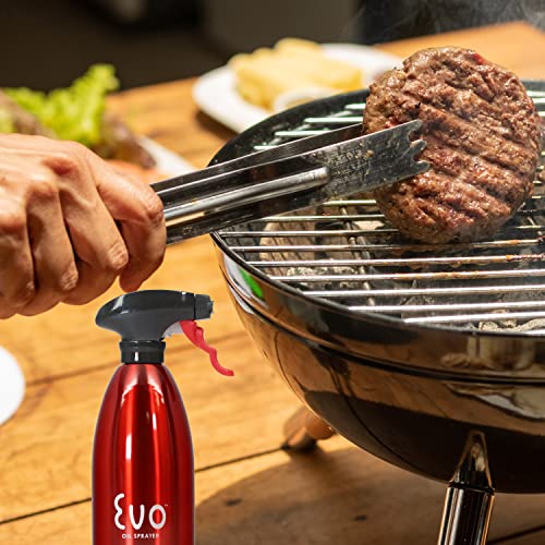 Evo Oil Sprayer Bottle, NonAerosol for Olive and Cooking Oils, 16
