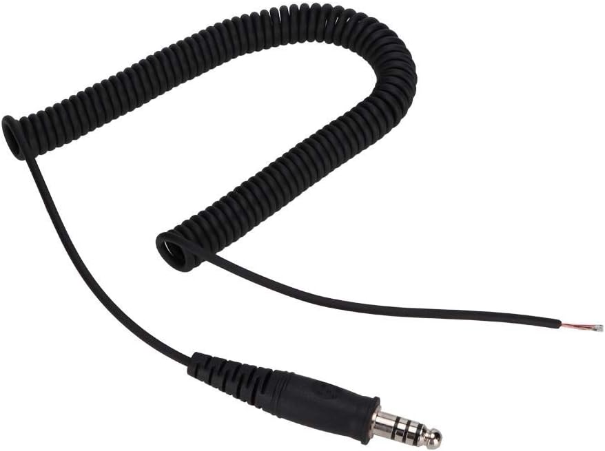 Headset Replacement Spring Cable Cord for Helicopter