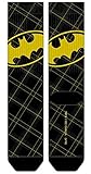 DC Comics Superhero Plaid Dress Crew Socks (Batman)