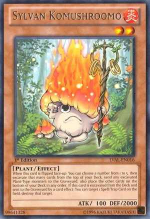 Yu-Gi-Oh! - Sylvan Komushroomo (LVAL-EN016) - Legacy of the Valiant - Unlimited Edition - Rare