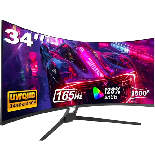 Gawfolk 34 Inch Ultrawide Curved Gaming Monitor