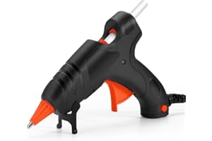 Kejector Hot Glue Gun, Fireproof Small Hot Glue Gun Kit with 30 Glue Sticks, Mini Hot Glue Gun 7 *120 mm Transparent Glue Sticks for DIY Arts, Crafts and Quick Repairs 20W