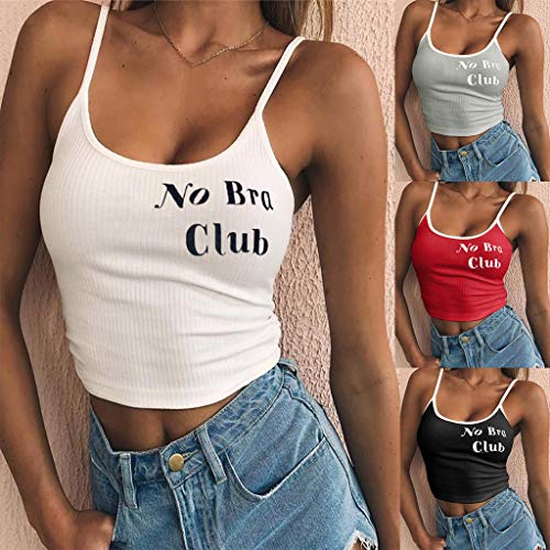 Fashion Womens Sexy Print Tank Top Vest Off Shoulder Halter Blouse T-Shirt Black - Thumbnail 6