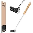 BBQ-AID Basting Brush - For Marinating, Glazing, Seasoning - Bbq Silicone Brush Cooking, Baster for Cooking Brush - Premium Wood Handle, Stainless Steel Core and Silicone Bristles for Easy Cleaning