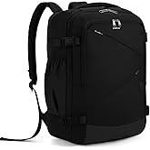 ECOHUB Carry On Travel Backpack, Expandable Airlines Personal Item Bag 18x14x8, Water Resistant 17 inch Laptop Backpack Flight Approved, 12 Pockets 30L Work Backpacks with Wet Pocket & Cable Slot