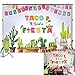 Mocsicka Mexico Fiesta Backdrop Taco Bout a Fiesta Party Photography Background 7x5ft Vinyl Fiesta Theme Dress-up Party Supplies Banner Fiesta Event Decoration