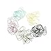 Bilipala Paper Clips Bookmarks Memo Clips, Teardrop Shape, Metal, 50 PCS, Assorted Color