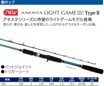 Amazon Pro Trust プロトラスト Anesta 船ライトゲームsx180 Type2 船ロッド プロトラスト Pro Trust 船竿