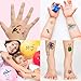 Luau Party Supplies, Temporary Tattoos Hawaiian Party Decorations,120pcs Tattoos Party Carnival Birthday Party Favors Games for Women Men Boys Girls Kids Adults
